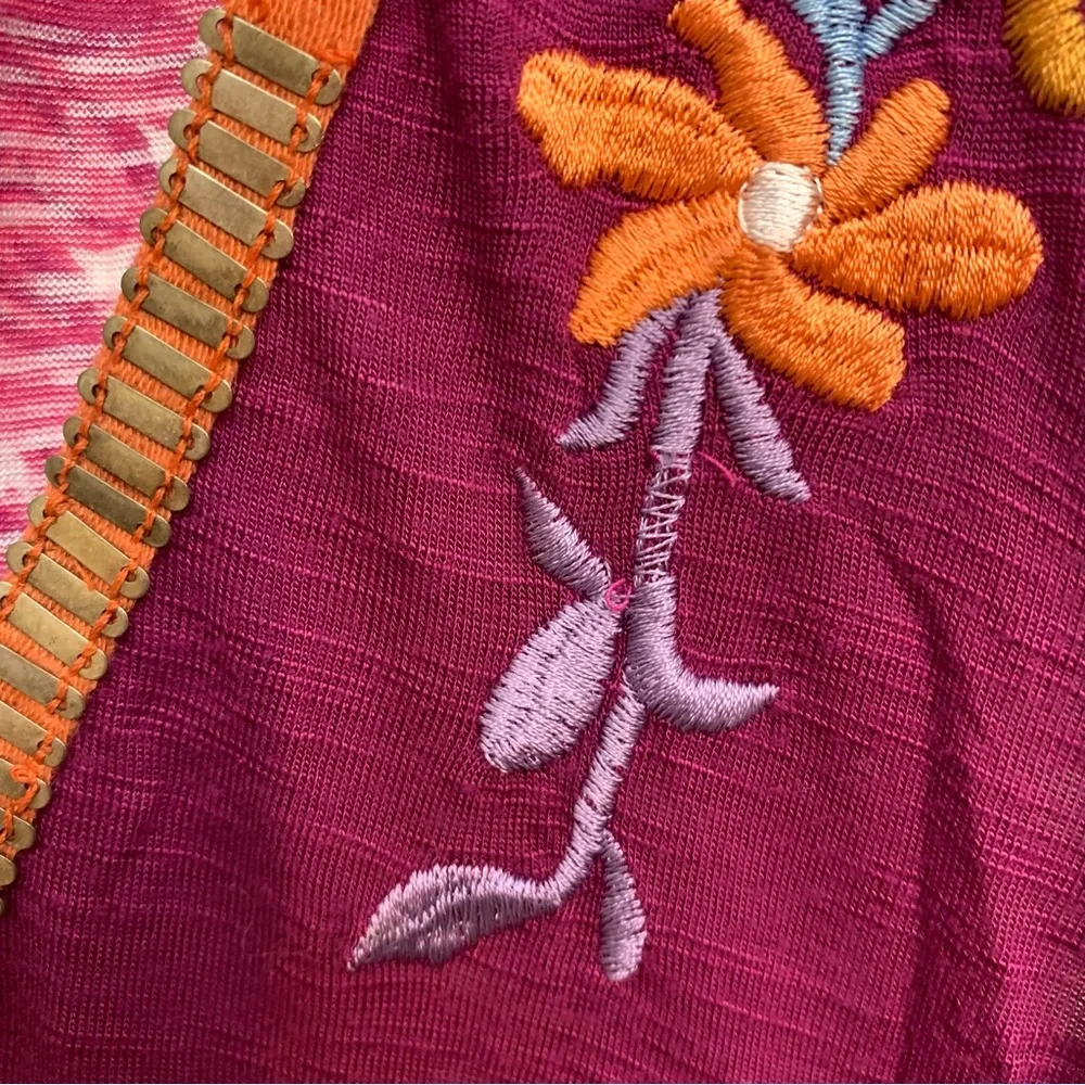Anthropologie Ric Rac Embroidered Tank - Picture 12 of 12